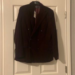 Ralph Lauren Velvet blazer. Never worn. Burgundy size 12.